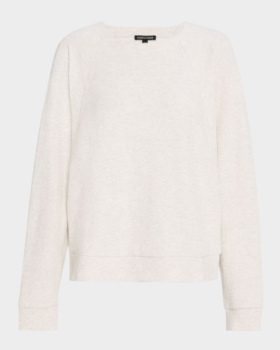 Crewneck Organic Cotton Jacquard Sweater